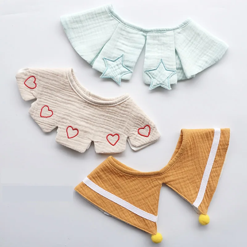 3-pack столовые приборы Cato Водонепроницаемые Детские принадлежности burp Doeken 360-degree baby Поддельный Воротник хорошие детские бирки
