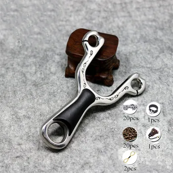 

2020 Hot sale slingshot hunting stainless steel catapult with rubber tube outdoor shooting slingshot set high quality
