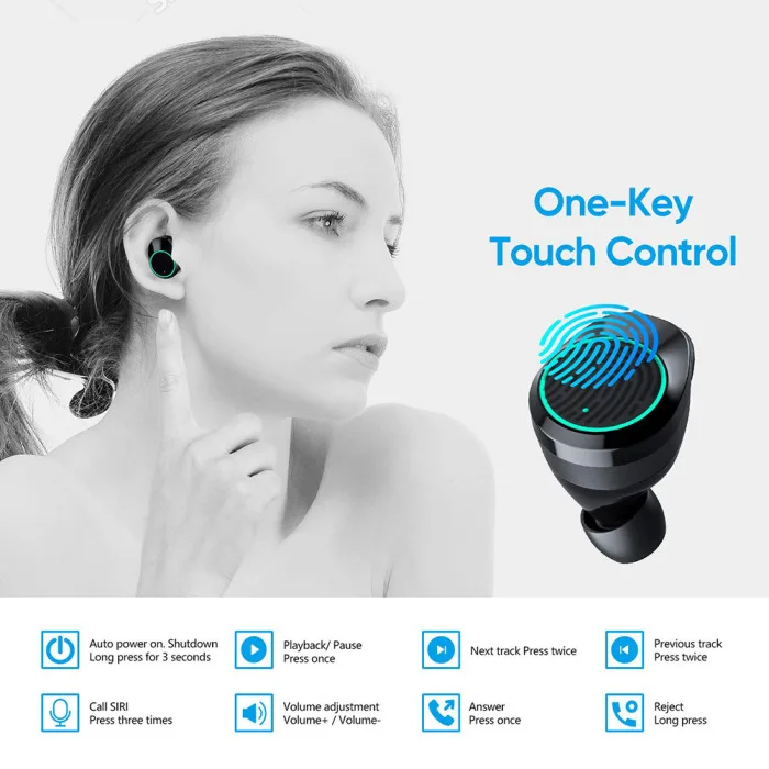 Водонепроницаемый Bluetooth 5,0 наушники TWS в ухо фитнес беспроводная гарнитура с зарядкой Pod LHB99