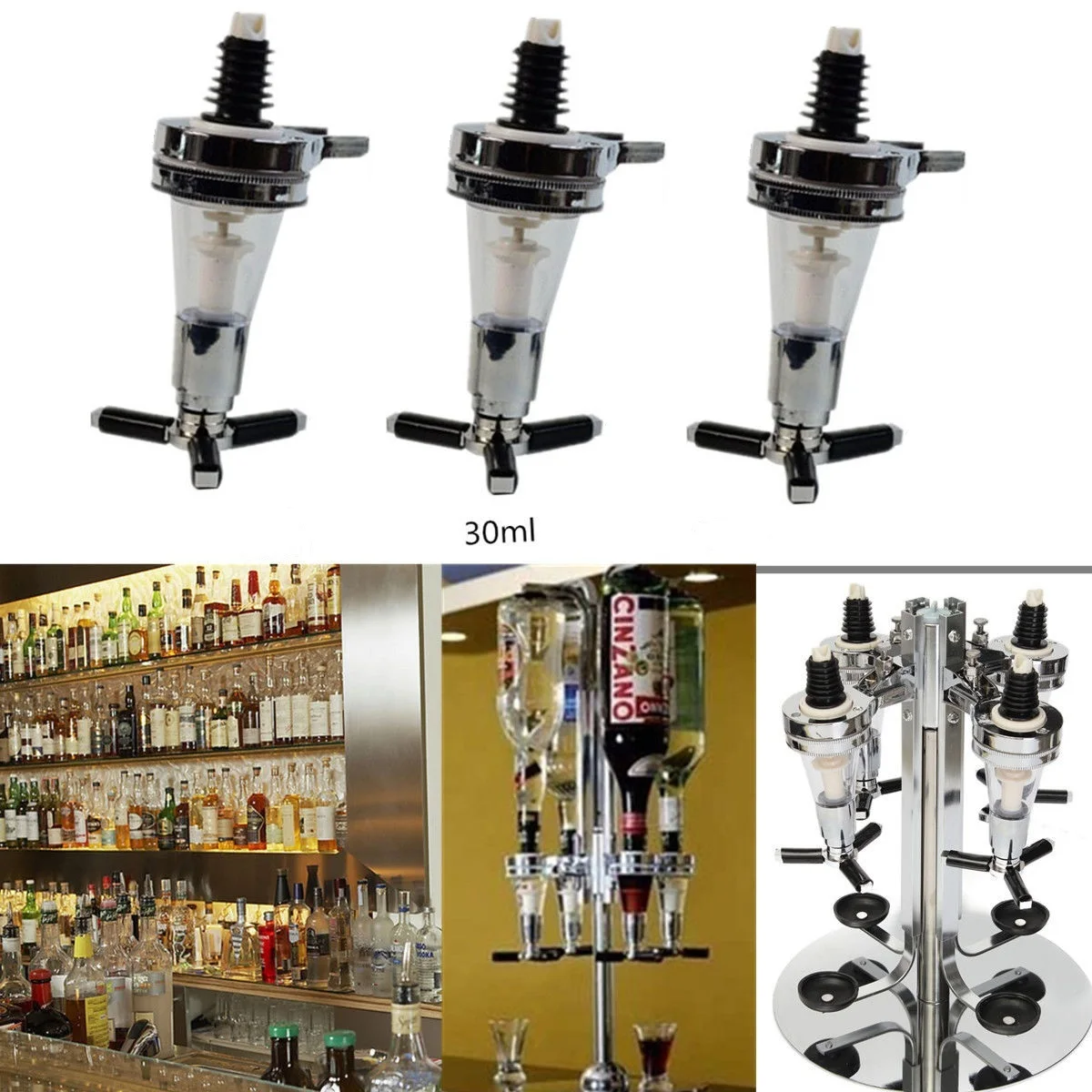 Wall Mounted Liquor Juice Dispenser Beverage Single Bottle Bar Home Tool