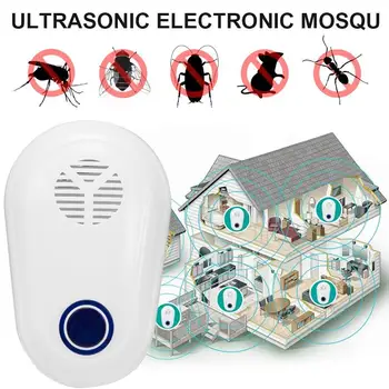 

White Effective Electronic Multi-Functional Ultrasonic Mosquito Dispeller Ultrasonic Mouse Expeller Ultrasonic Insect Repellent