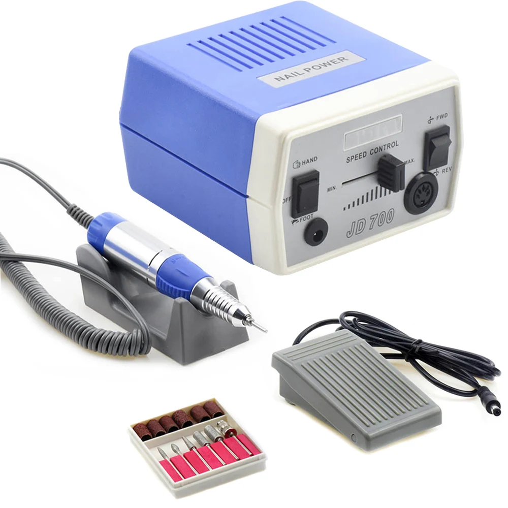 

35W JD700 40000RPM Electric Nail Drill Machine Equipment With Speed Display Manicure Pedicure Electric Nail Files Machine Tool