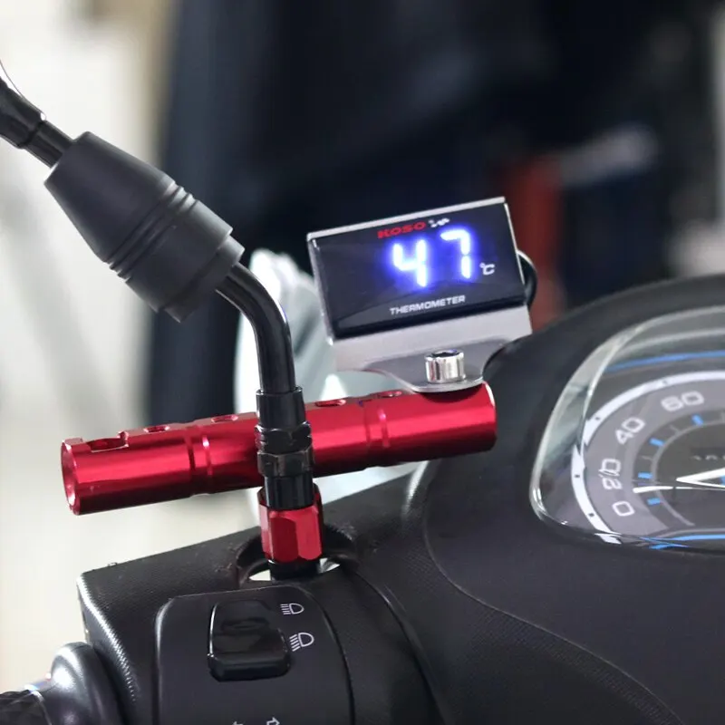 Универсальный цифровой датчик температуры мотоцикла Датчик температуры воды для KOSO Xmax NMAX BWM подсветка дисплея