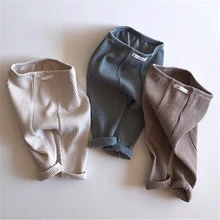 Высококачественные леггинсы для малышей; Штаны для маленьких мальчиков и девочек; осенние шерстяные брюки для новорожденных