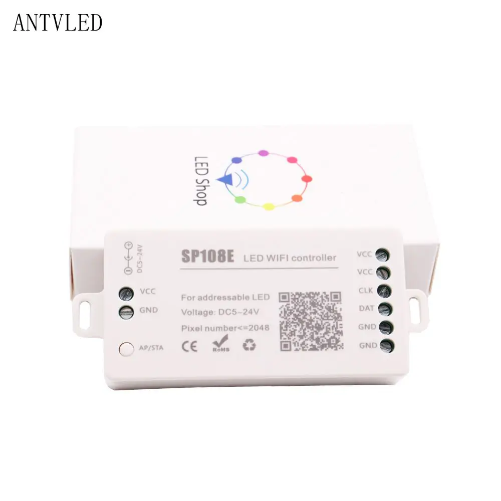 WS2812 Led 스트립 조명 컨트롤러 SP105E/SP106E/SP107E/SP108E/SP110E, SK6812 WS2811 WS2813 WS2815 매직 Led 테이프