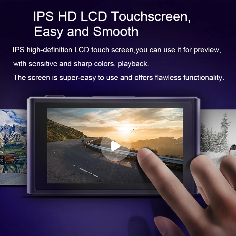 Xiaomi Mijia DDPai видеорегистратор mola Z5 DVR 1600P UHD F1.8 hissilicon 24H монитор парковки 3 дюйма IPS