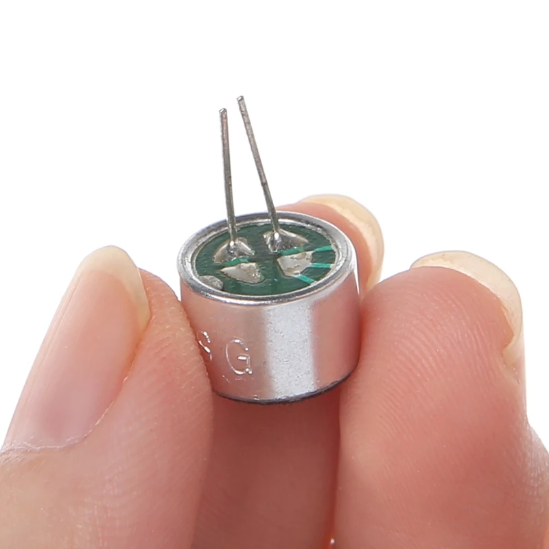 10 шт./партия с 2 Pin Кабели капсулы Электрет Конденсор микрофон 9767 микрофон AXYF