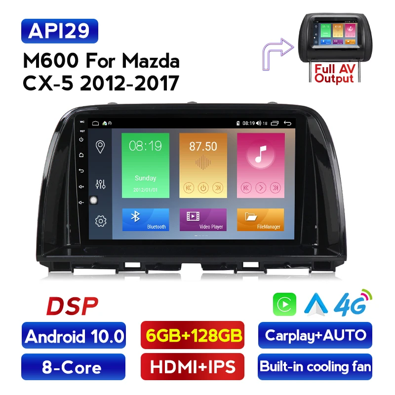 Автомобильная Мультимедийная система 6 ГБ ОЗУ 128 Гб ПЗУ Android 10 0 для Mazda CX5 CX-5 CX 5