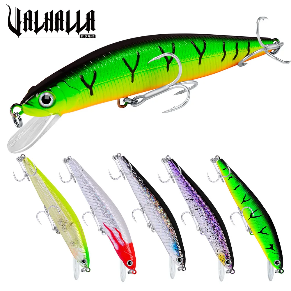 

VALHALLA 5PC Floating Minnow Fishing Lure 14cm 25g Crankbaits Wobblers Hard Baits Swimbaits Artificial Isca Fishing Tackle