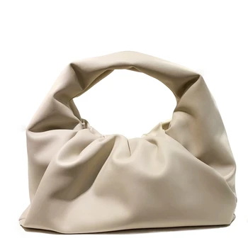 

Fashion Women Genuine Leather Handbag Brand Shoulder Bag Designer Luxury purse Ladies Large Capacity Horns Bag Top Handle Bag