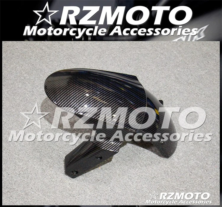 Подходит для Kawasaki ZX6R 636 6R 2013- углеродное волокно краска Передняя листовая пластина брызг грязи переднее крыло обтекатель