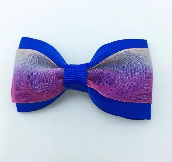 20 шт./лот твердого Бутик Grosgrain ленты для девочек с маленьким бантом; резинка для волос, обтянутая тканью; зажим для галстука лента для волос, бабочка Сделай Сам DIY бигуди для волос Аксессуары Лучший подарок - Цвет: 13