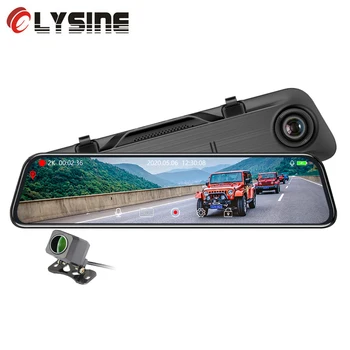 

Olysine 12'' GPS Car Mirror DVR 2K 1440P IMX335 Dasm Camera Stream Media Driving Video Recorder Dual Lens Rearview Registrar