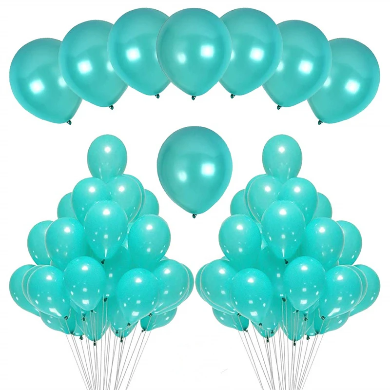 Tiffany blue 10/20 штук золотистый и черный розовый латексный шар День рождения украшения для взрослых свадебные украшения Гелий воздушные шары для детского душа клипсы для воздушных шаров - Цвет: Tiffany blue