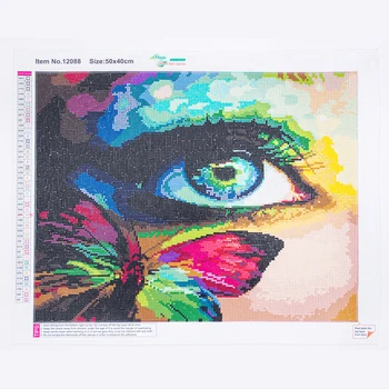 

DUTEY 5D Diamond Painting Full Set "Big Eyes" Round Rhinestones Photo Embroidery Icon Home Decor Mosaic