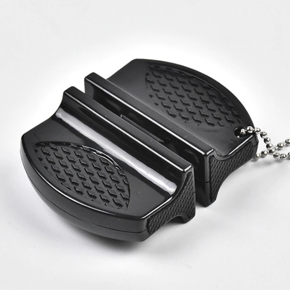 

Hot Portable Mini Knife Sharpener Outdoor Quick Piece Non Slip Black Secure Sharpening ABS Knife Convenient Sharpener
