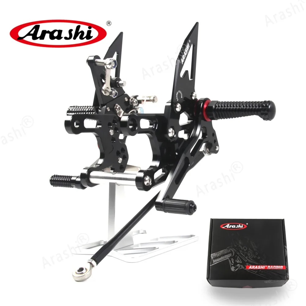 Arashi CNC регулируемая подножка ZX10R 2008-2010 Rearset подножки Задние подножки для KAWASAKI NINJA ZX-10R ZX 10R 2008 2009 2010