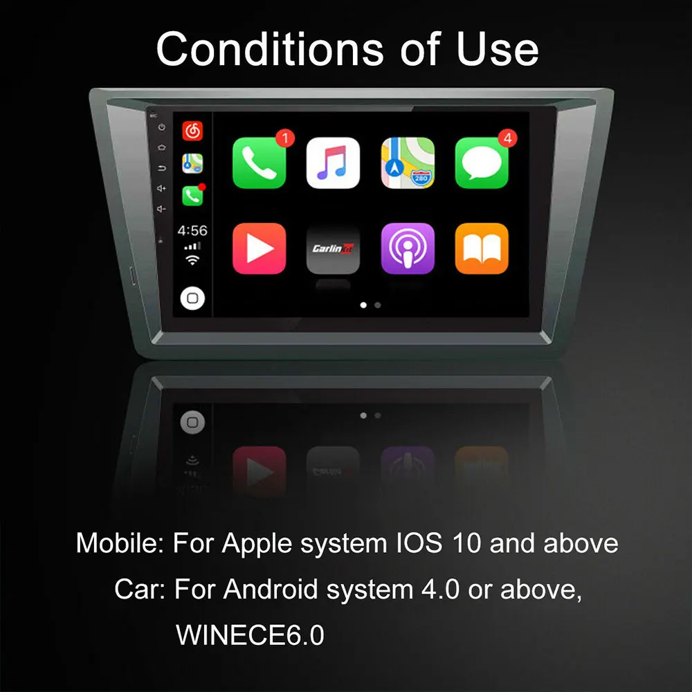 Carlinkit Carplay A3 беспроводной Apple Carplay Adaptador Android авто ключ для воспроизведения автомобиля Iphone USB автомобиль wifi Bluetooth MIMI Зеркало Ссылка