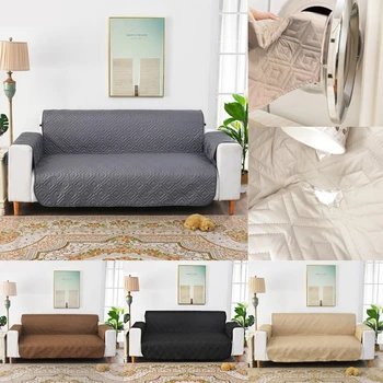 

1/2/3 Seater Removable Sofa Cover for Dogs Pets Kids Living Room Furniture Couch Slipcover Armchair Sofa Cover Quilted Fabric