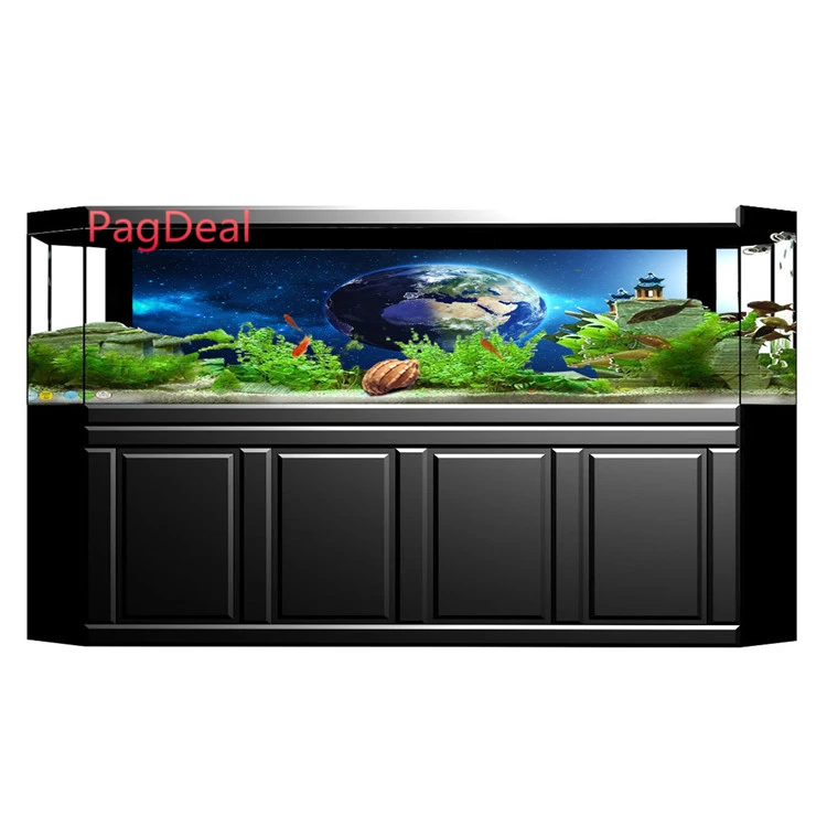 

Custom Size 3D Aquarium Background Poster Earth Globe Decoration Fish Tank Landscape With Self-Adhesive PVC Backdrop Sticker