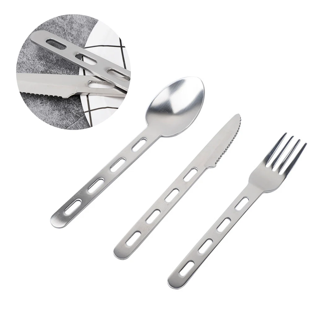 3pcs/Set Tableware Modern Simple Casual Fashion Flatware Spoons Cutter Fork Stainless Steel Tableware Steak Cutlery