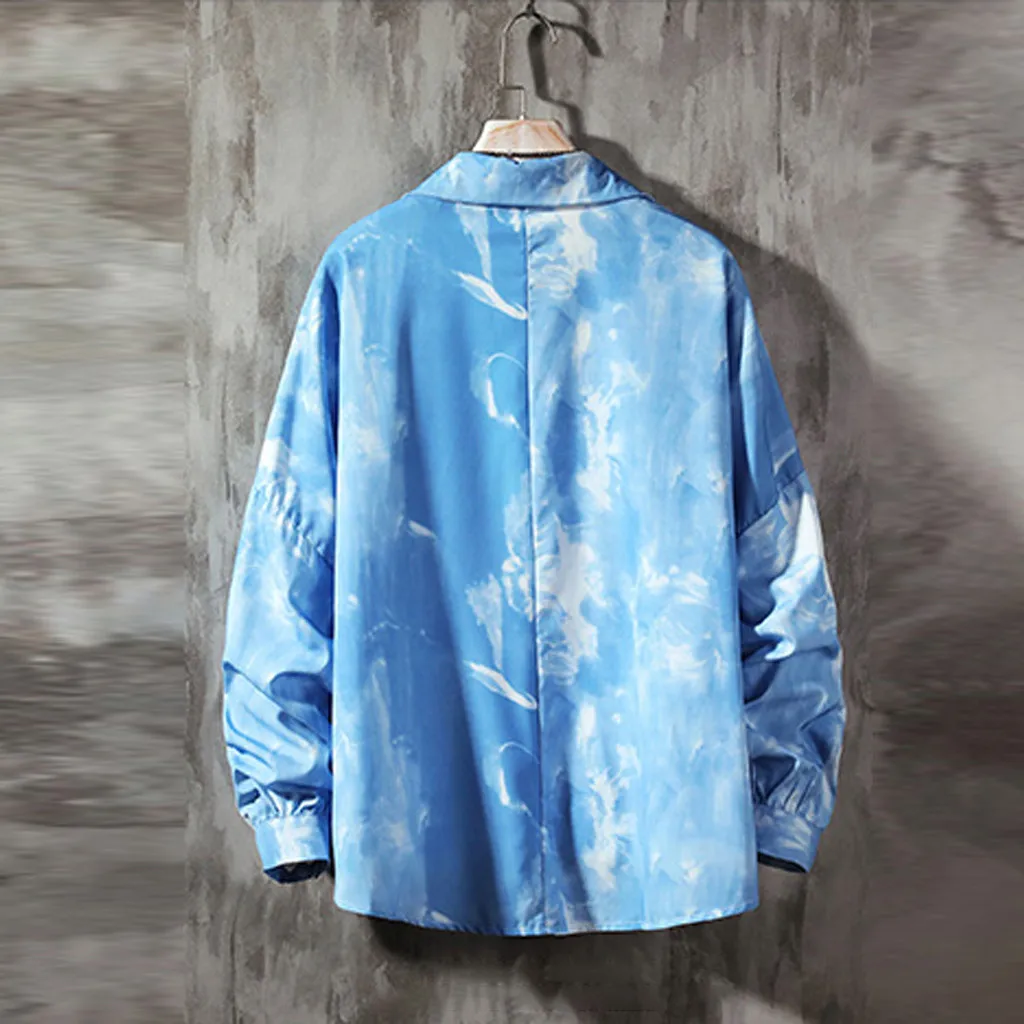 Осенне-зимняя мужская рубашка Camisa Повседневная клетчатая Свободная рубашка с принтом Мужская блузка со съемным длинным рукавом Топ Camisa masculina