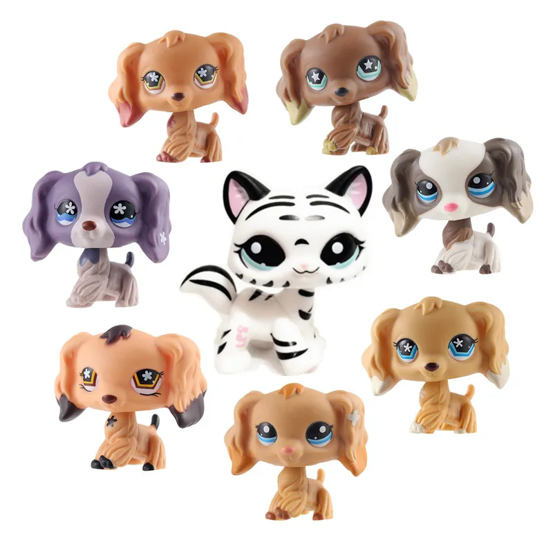 LPS игрушка для питомцев собачья такса овчарка кокер-спаниель милая оригинальная