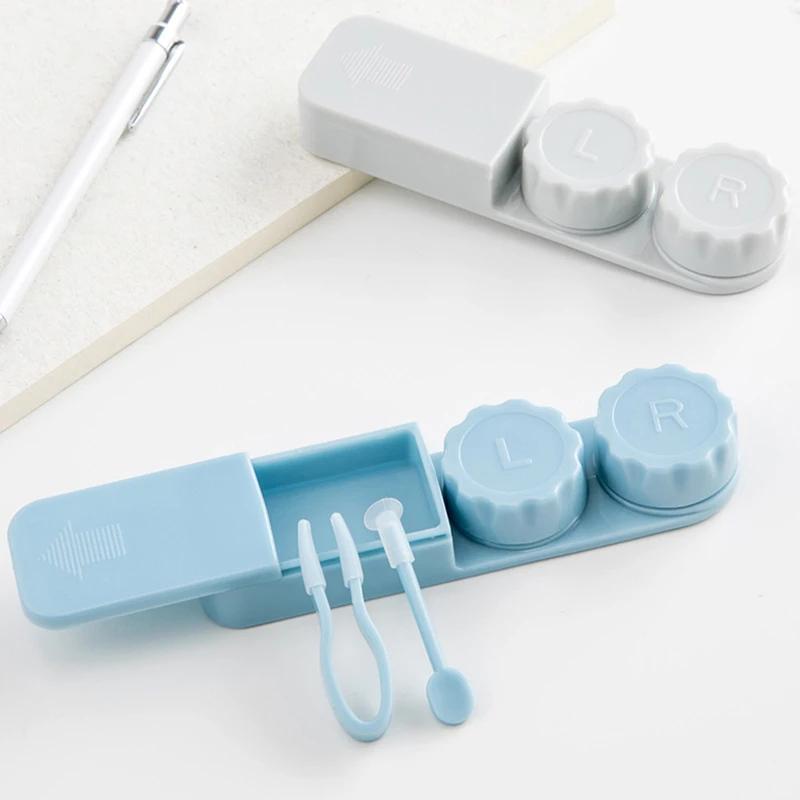 Мини футляры для контактных линз держатель хранения контейнер замачивания очков