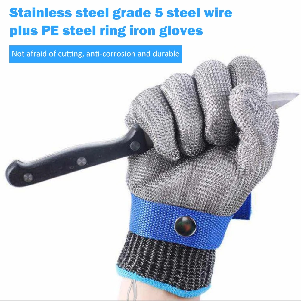 New Glove Anti Cutting Level 5 HPPE Stainless Steel Ring Cut Resistant Glove For Glass Working 1 New Glove Anti Cutting Level 5 HPPE Stainless Steel Ring Cut Resistant Glove For Glass Working 3