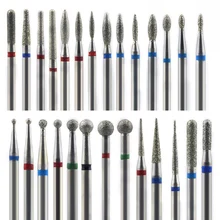 Diamante prego broca fresa arte do prego broca cutícula cortador limpo para manicure unhas arquivos elétrica moinhos rebarba ferramenta do prego(China)