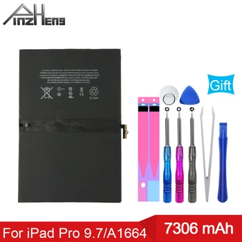 

PINZHENG Tablet Battery For Apple iPad Pro 9.7 inch 7306mAh High Capacity Bateria A1673 A1674 A1675 Replacement Battery +Tools