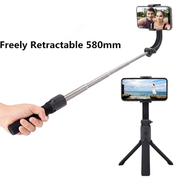 

Portable Wireless Bluetooth Selfie Stick Tripod Hand-held Foldable Monopods Phone Holder Smart Photograpy Anti-shake Stabilizer