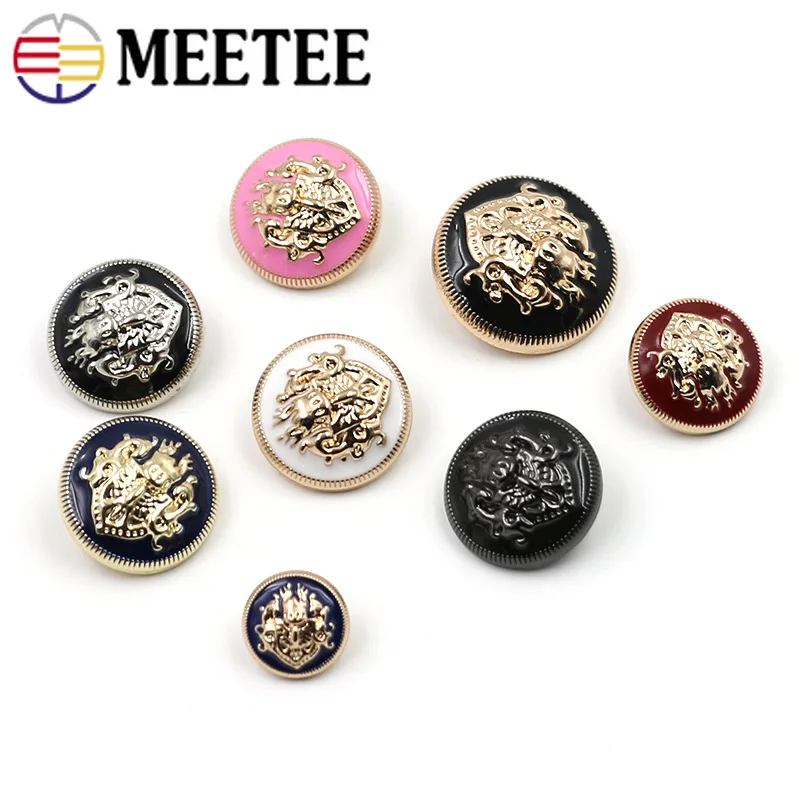 Meetee 20 шт. 10-28 мм металлическая кнопка для мужчин и женщин пальто куртка Кнопка