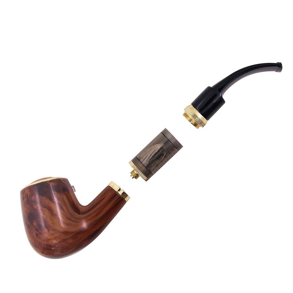 Original Hugo Vapor Pipe Pen Vaporizer E-pipe Old-fashioned Mod Starter Kit Builtin Battery Manual Switch Adjustable Voltage Oil (6)