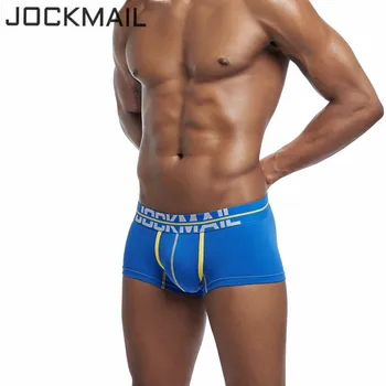 

JOCKMAIL Fashion Men Underwear Boxer Shorts Trunks Cotton Sexy Men Underwear Boxers U Convex Man Underpants Male Panties