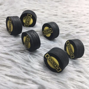 2шт наконечники для бильярдного кия 14 мм диаметр синие наконечники M твердость 5 слоев запеченные кожаные бильярдные аксессуары - изображение