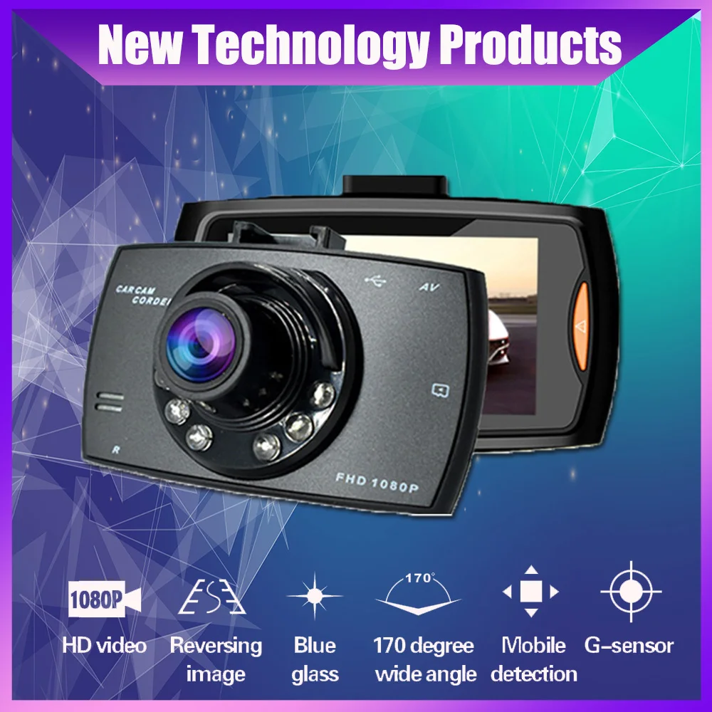 

Car DVR Camera Full HD 1080P 140 Degree Dash cam Video Registrars for Cars Night Vision G-Sensor Dash Cam