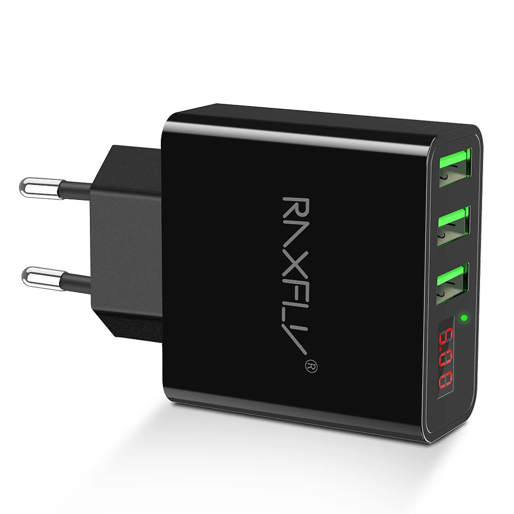 3 порты usb-телефон зарядное устройство для iPhone samsung iPad светодиодный настенный адаптер для зарядки для Xiaomi Redmi Note 7