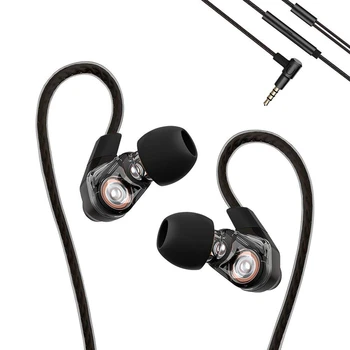 

Remax Rm-580 Double Moving In-Ear Wired Headset Hifi Stereo Headphones Music Headset Wire Headset for Iphone Samsung Huawei Vivo