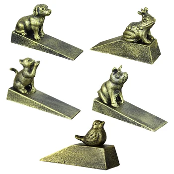 주철 게이트 도어 스토퍼, 빈티지 동물, 귀여운 개, 개구리, 고양이, 돼지, 금속 도어 스톱, 문지방, 가정, 사무실, 정원 장식 장식