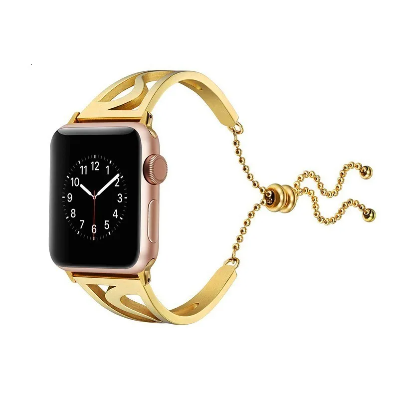Регулируемый ремешок для apple watch полосы 42 мм серии 4 3 2 1 Замена Браслет Нержавеющая сталь ремень iwatch 38 мм 44 мм