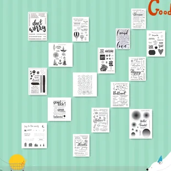 

New Arrival English Word Craft Transparent Silicone Stamp for Scrapbooking DIY Photo album Card Making Decorative Clear Stamps