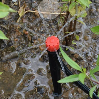 

30pcs 360 Degree 8 Holes Inserting Ground Drippers Adjustable Spraying Garden Water Dripper