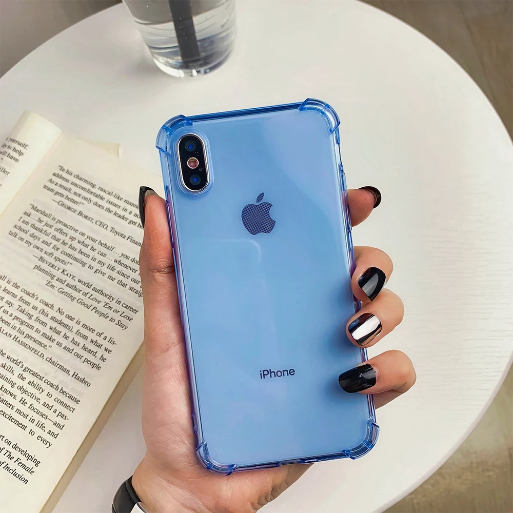 Подходит для iPhone11 яркий прозрачный однотонный Чехол мобильного телефона apple 11Promax