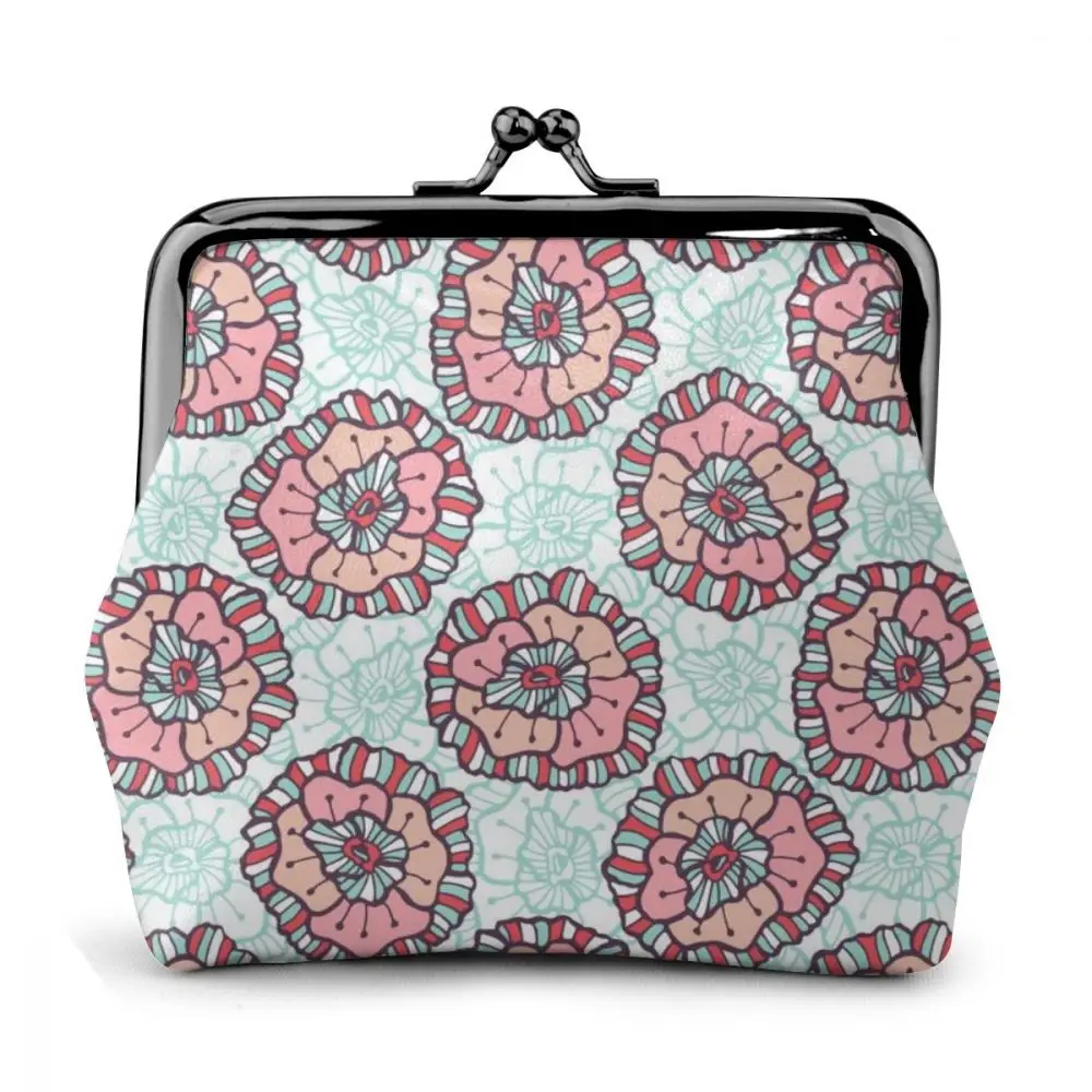 NOISY DESIGNS женский кошелек с цветочным узором Boho женские Ретро Винтажные Цветы маленький кошелек с застежкой кошелек клатч брелок для ключей