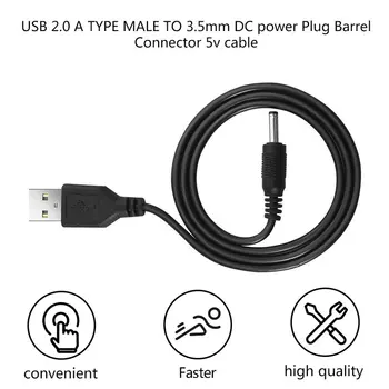 

USB to 3.5mm DC Connector cable USB 2.0 A TYPE MALE TO 3.5 mm DC Power Plug Stereo Quick Connector 5V Cable