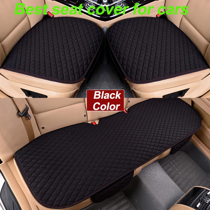 

3pcs Universal Car Seat Cover Cushions Organizer Auto Front Back Seats Covers Protector Mat Four Seasons Accessories