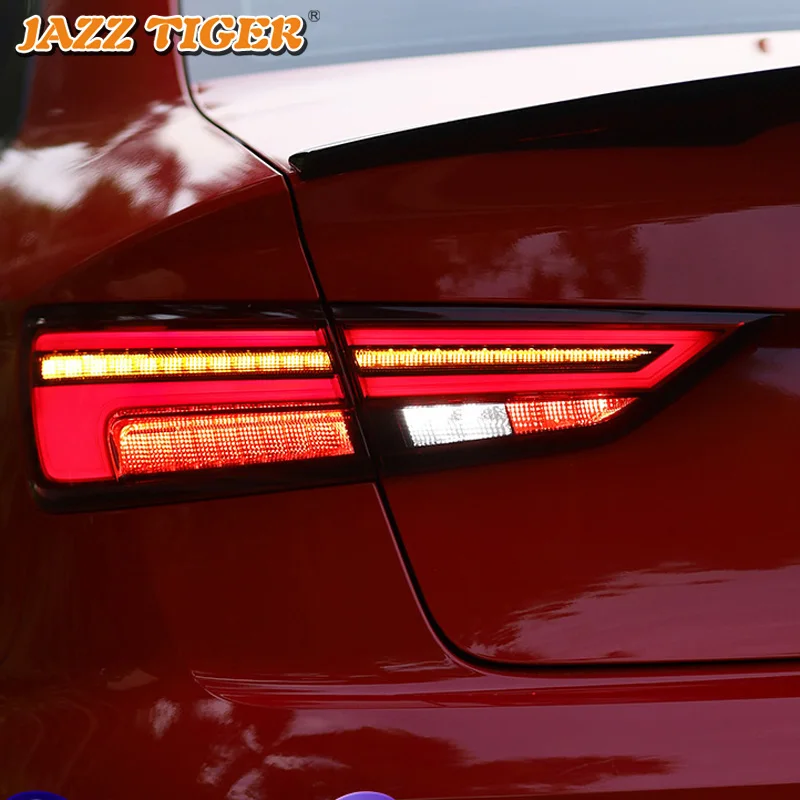 Car LED Tail Light Taillight For Audi A3 Limousine 2013- Rear Fog Lamp+ Brake Lamp+ Reverse+ Dynamic Turn Signal