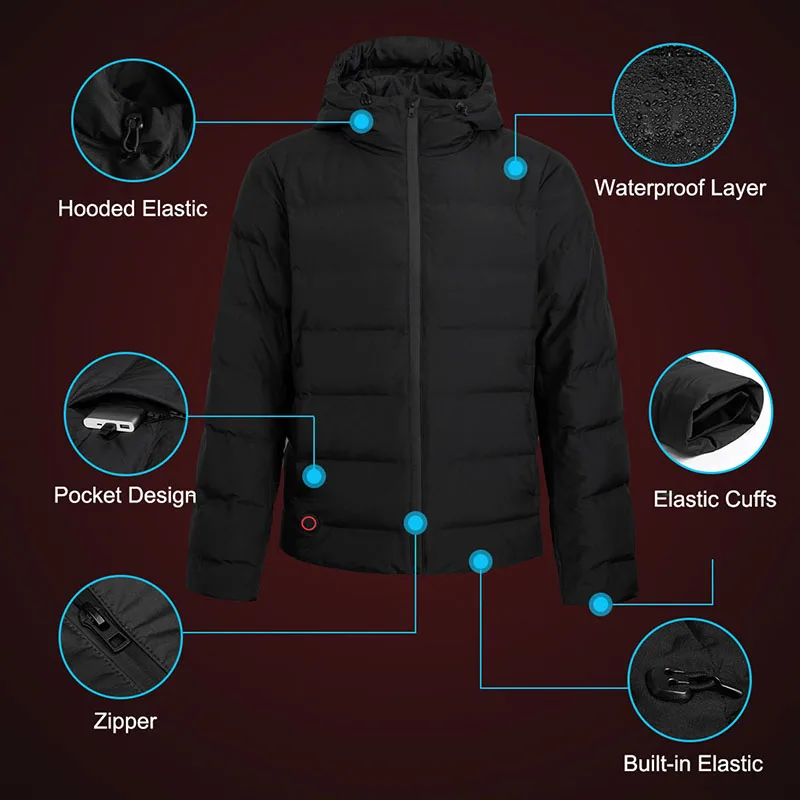 Youpin Graphene Electric Heated Down Jacket White