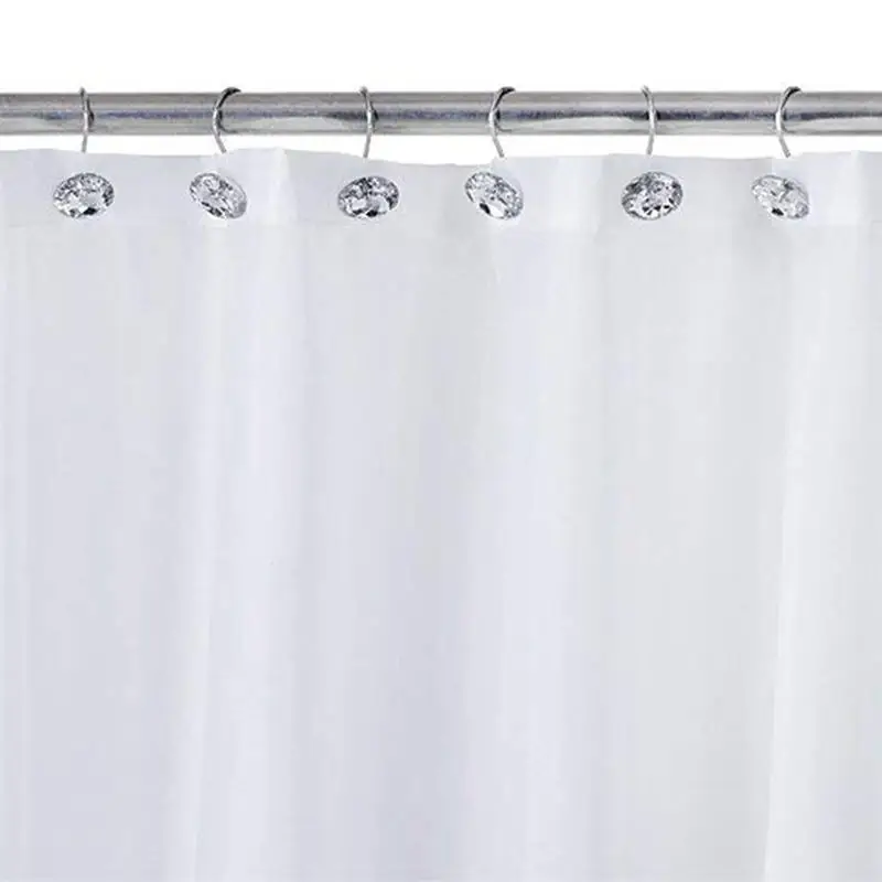 Занавеска для душа Bling Крючки-держатели акриловые декоративные стеклянные стразы прокатки ванной набор из 12 колец